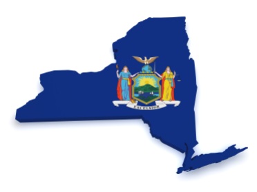 Shape,3d,Of,State,Of,New,York,Map,With,Flag